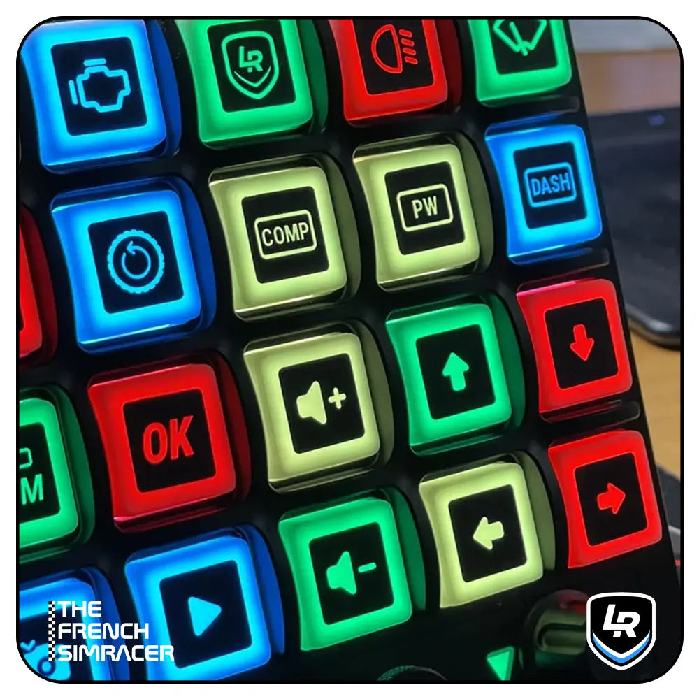 Lovely Sim Racing 13mm Button Box Stickers | The French Simracer