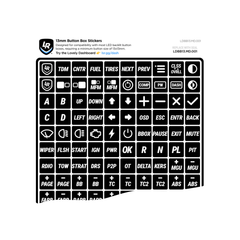 Lovely Sim Racing 13mm Button Box Stickers - The French Simracer