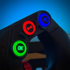 Lovely Sim Racing 8mm Button Cap Stickers (2025) - The French Simracer