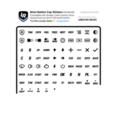 Lovely Sim Racing 8mm Inverse Button Cap Stickers (2025) - The French Simracer