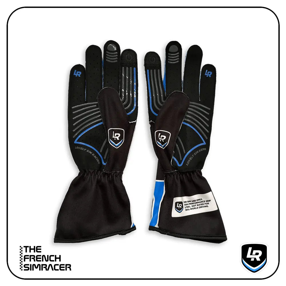 Lovely Sim Racing Gloves Long v2 (Black) - The French Simracer