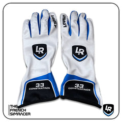 Lovely Sim Racing Gloves Long v2 (White) - The French Simracer