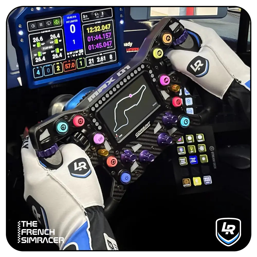 Lovely Sim Racing Gloves Long v2 (White) - The French Simracer