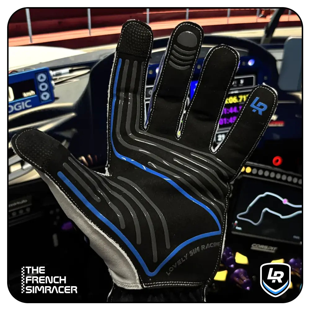 Lovely Sim Racing Gloves Long v2 (White) - The French Simracer