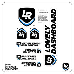 Lovely Sim Racing Logo Stickers - The French Simracer