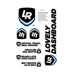 Lovely Sim Racing Logo Stickers - The French Simracer