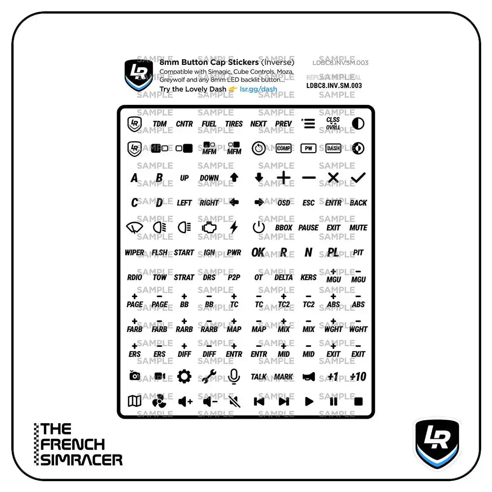 Lovely Sim Racing Simagic GT Neo Sticker Bundle - The French Simracer