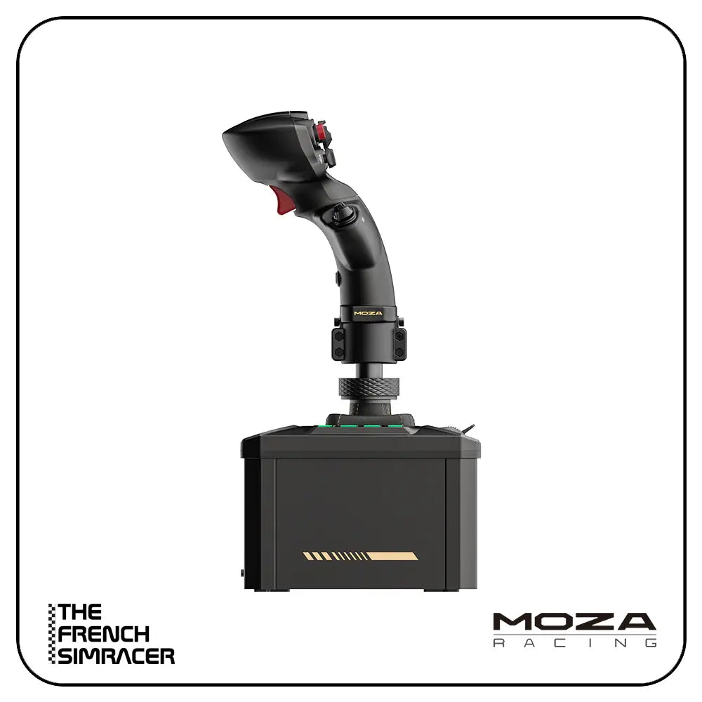 MOZA AB6 Flight Simulator Bundle – 6 Nm Force Feedback Base + MHG Flightstick - The French Simracer