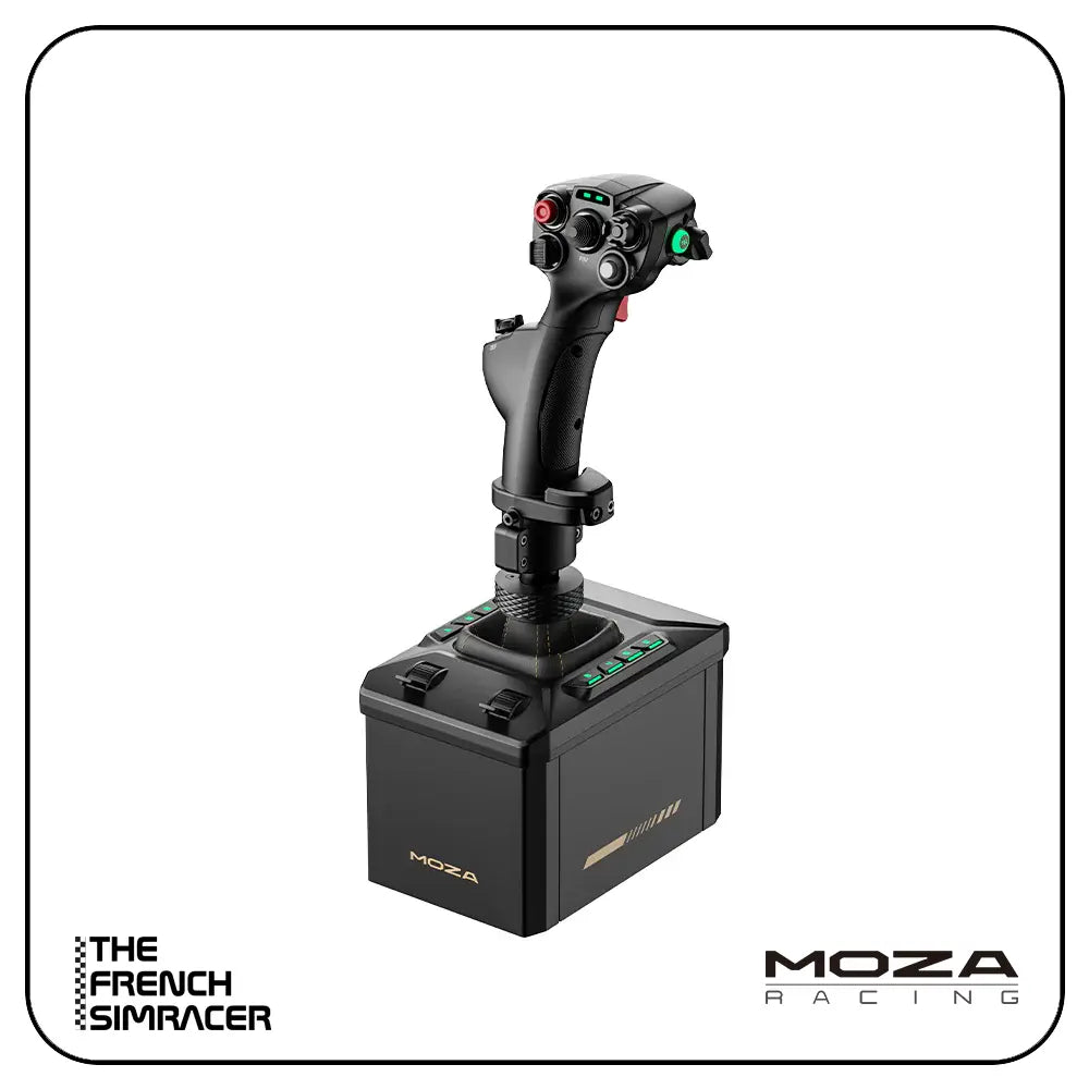MOZA AB6 Flight Simulator Bundle – 6 Nm Force Feedback Base + MHG Flightstick - The French Simracer