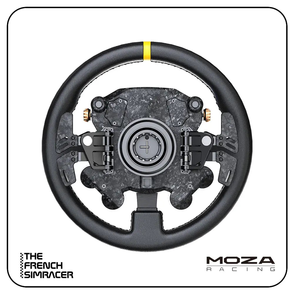 MOZA CS Pro Steering Wheel – 325mm GT Wheel with Built-In Display - The French Simracer