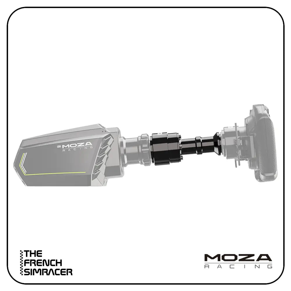 MOZA Extension Rod – 150mm CNC Aluminium Base Shaft Extension - The French Simracer