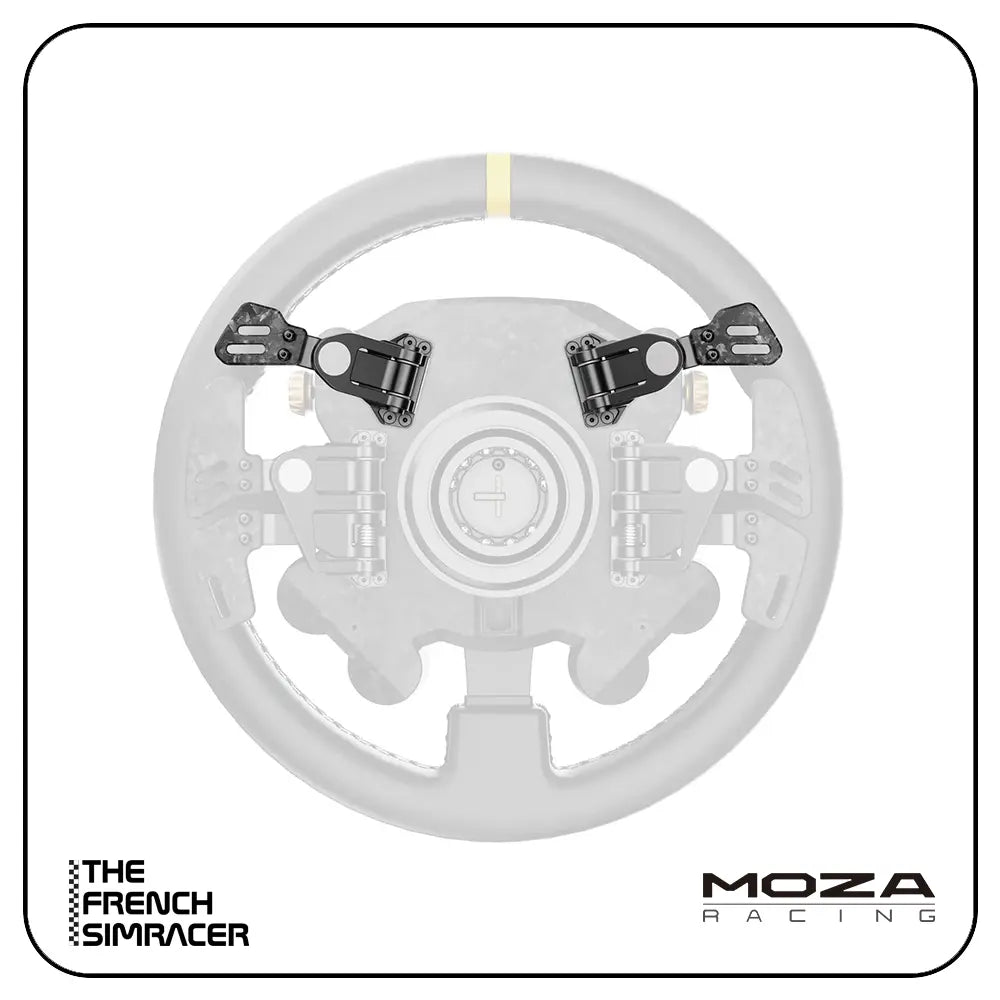 MOZA Paddles Add-on Kit – Optional Magnetic Paddles for MOZA Wheels - The French Simracer