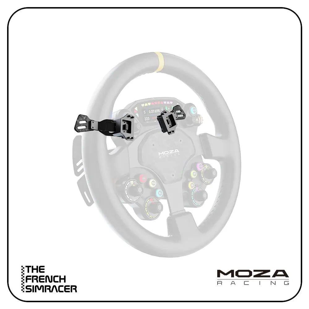 MOZA Paddles Add-on Kit – Optional Magnetic Paddles for MOZA Wheels - The French Simracer