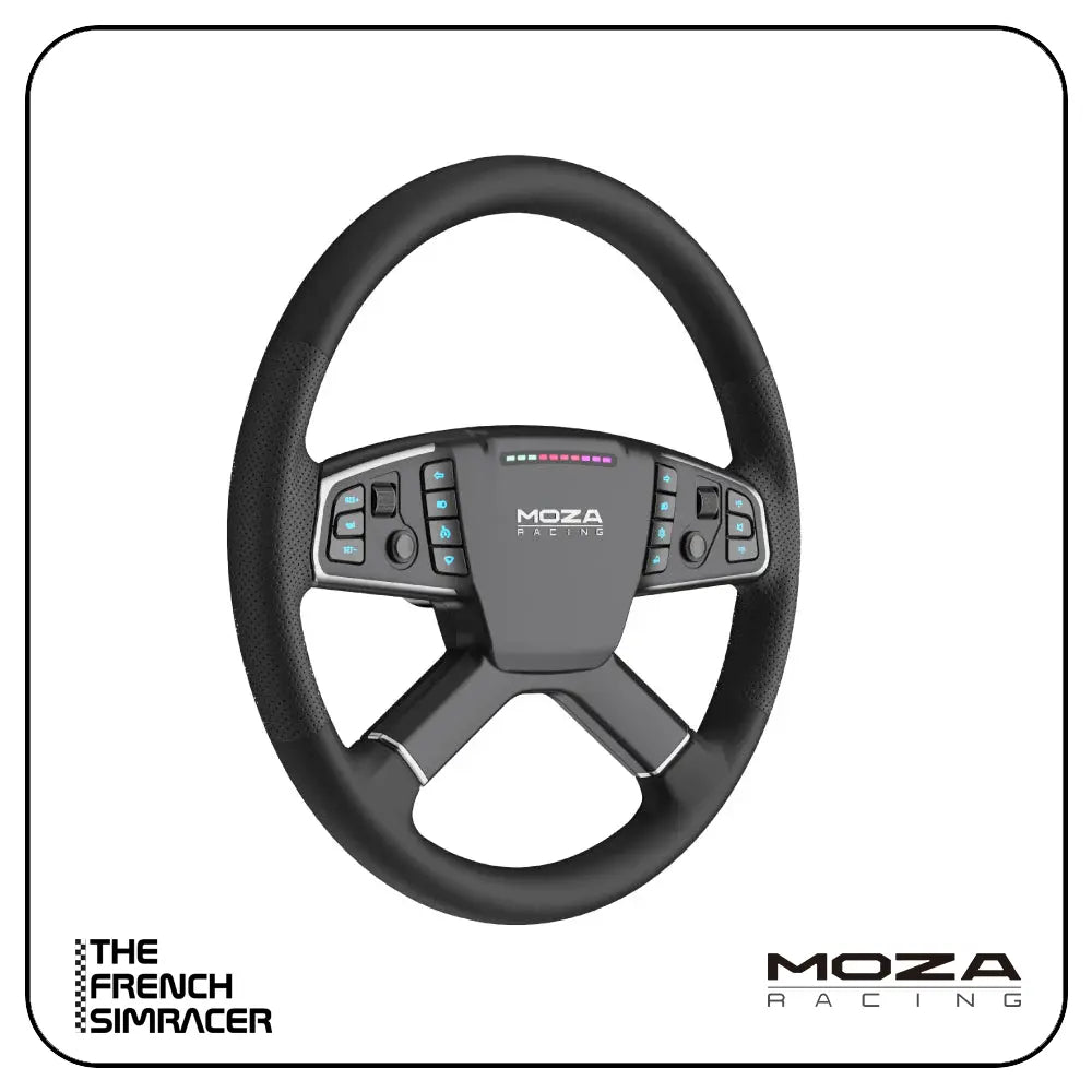MOZA TSW Truck Wheel – 400mm Dedicated Truck Simulation Steering Wheel - The French Simracer