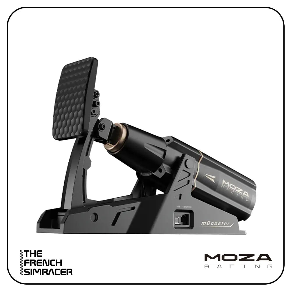 sim racing force feedback pedals MOZA mBooster Active Pedal