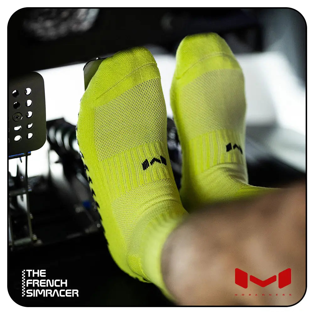 Neon Sim Socks by Moradness - The French Simracer