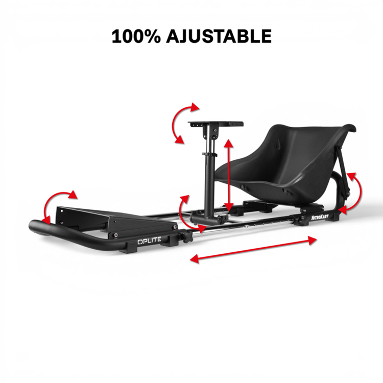 Oplite NitroKart Black V2 – Black Sim Racing Cockpit - The French Simracer
