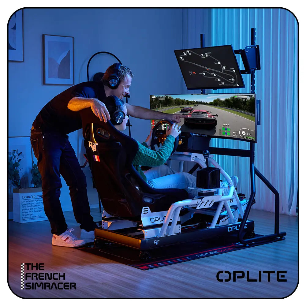 Oplite R8 Fury – White Sim Racing Cockpit - The French Simracer