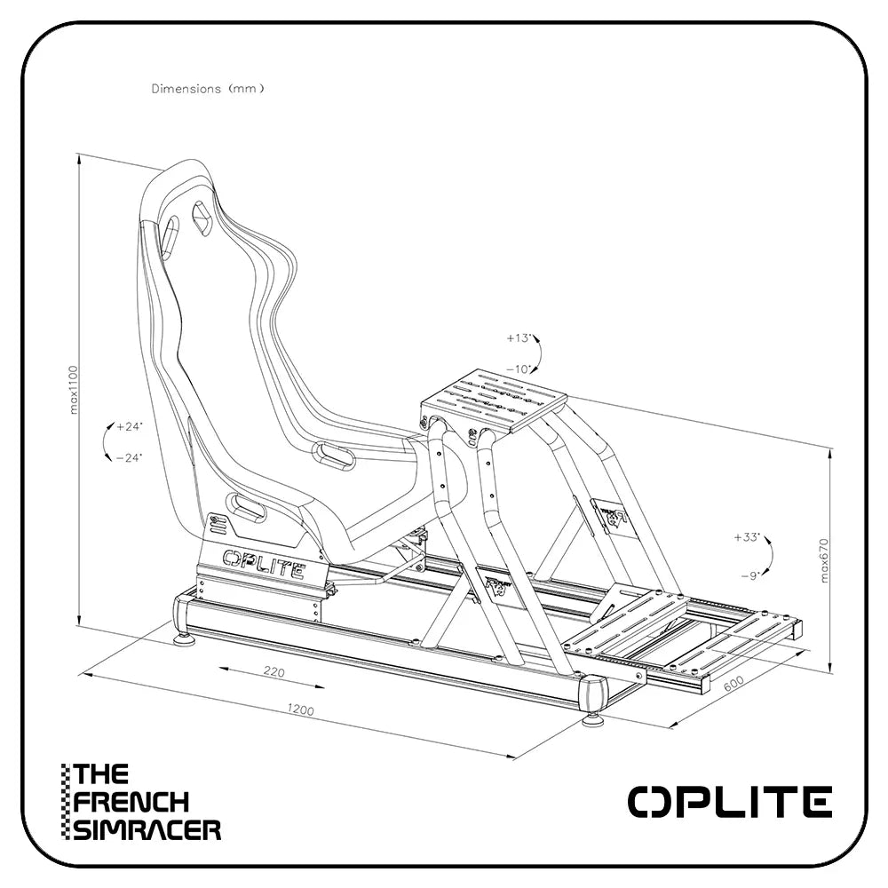 Oplite R8 Fury – White Sim Racing Cockpit - The French Simracer