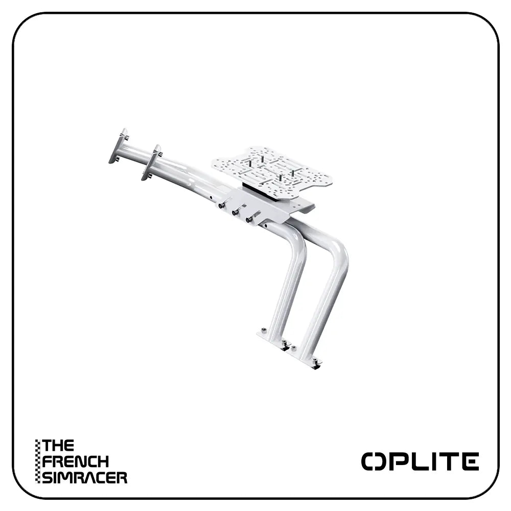 Oplite R8 Gear Shift Handbrake Holder White - The French Simracer