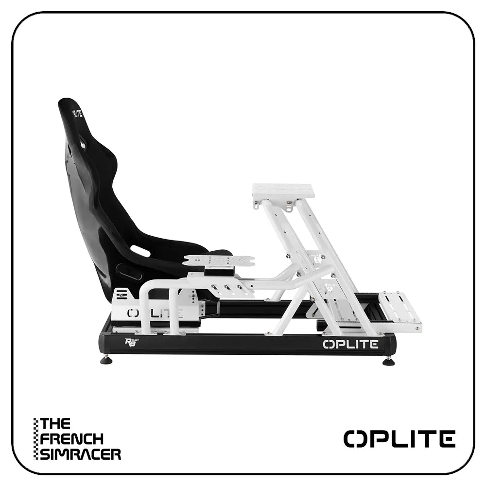 Oplite R8 Gear Shift Handbrake Holder White - The French Simracer