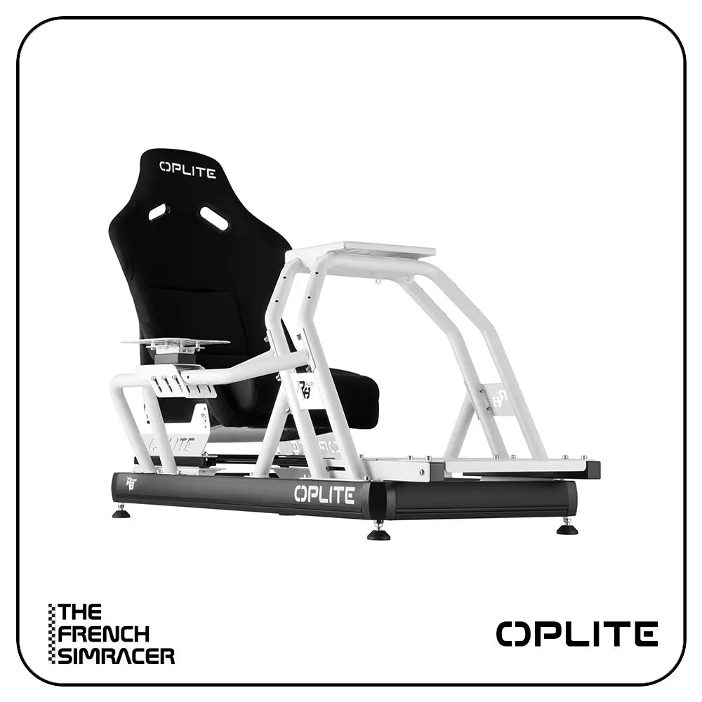 Oplite R8 Gear Shift Handbrake Holder White - The French Simracer