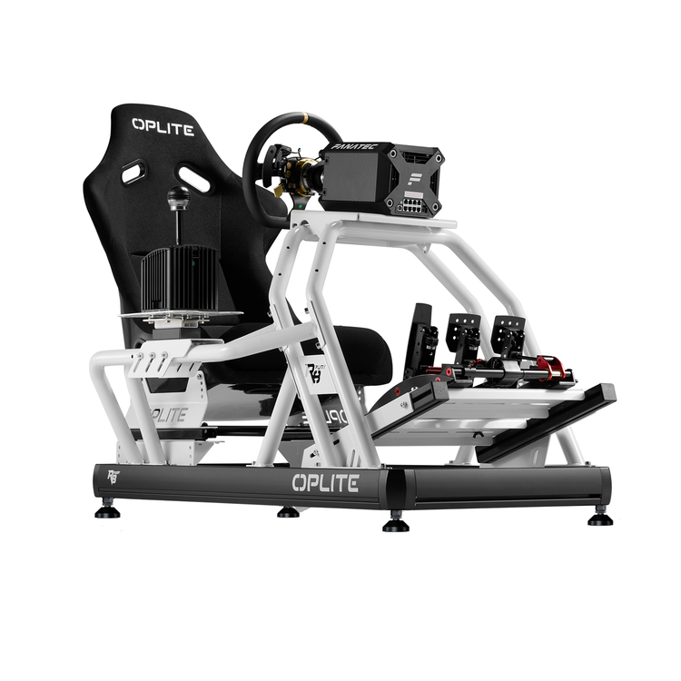 Oplite R8 Gear Shift Handbrake Holder White | The French Simracer