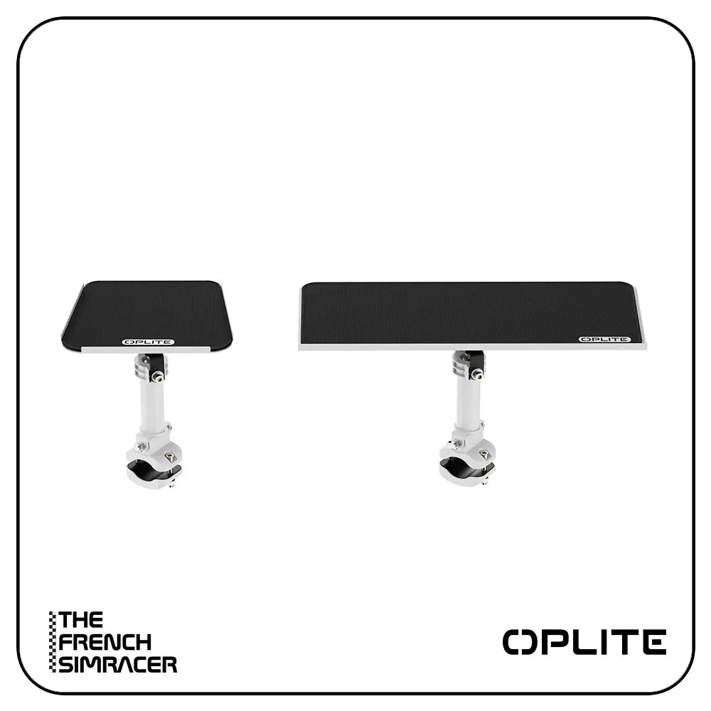 Oplite R8 Keyboard & Mouse Tray White - The French Simracer
