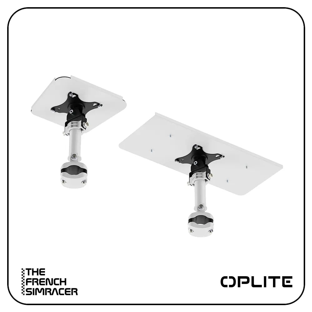 Oplite R8 Keyboard & Mouse Tray White - The French Simracer