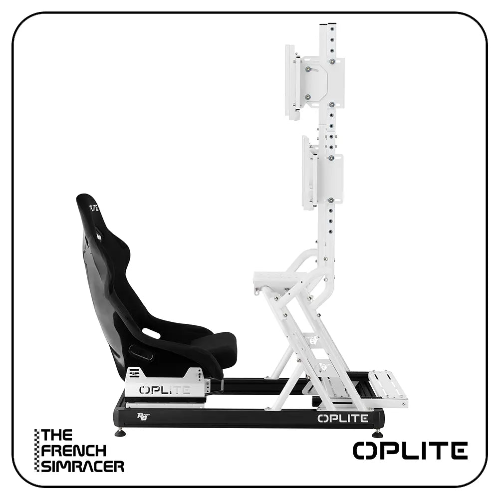 Oplite R8 On Top Monitor Mount – White - The French Simracer