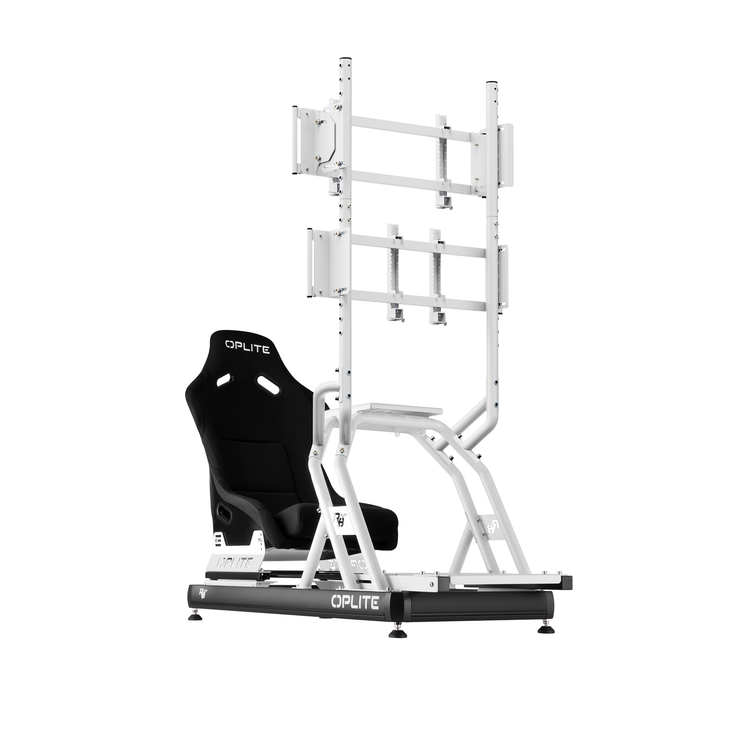 Oplite R8 – Support Écran Supérieur Blanc - The French Simracer