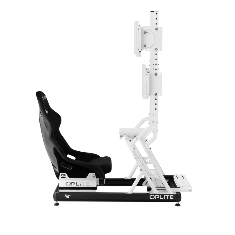 Oplite R8 – Support Écran Supérieur Blanc - The French Simracer