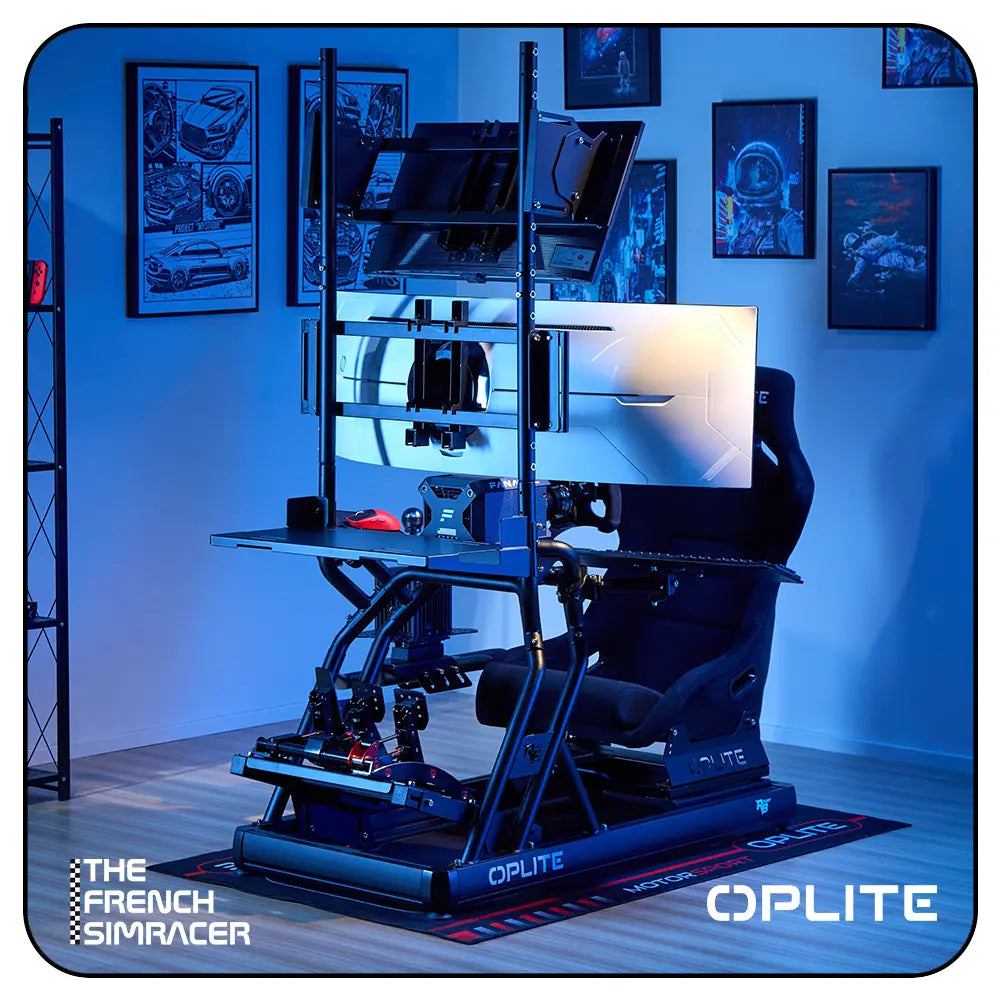 Oplite R8 Single Monitor Mount – Black - The French Simracer