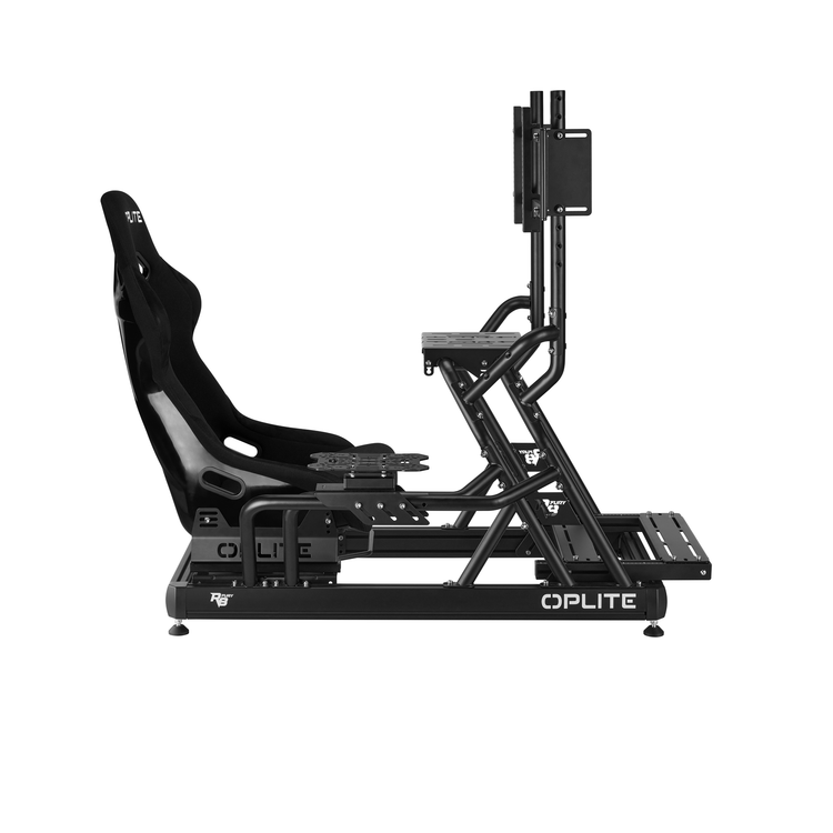 Oplite R8 – Support Écran Simple Noir - The French Simracer