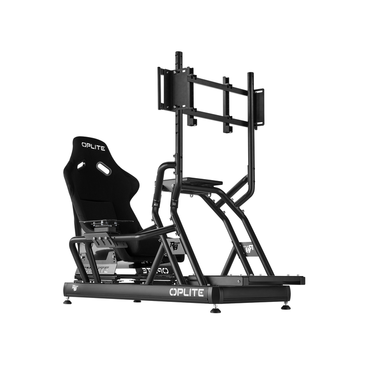 Oplite R8 – Support Écran Simple Noir - The French Simracer