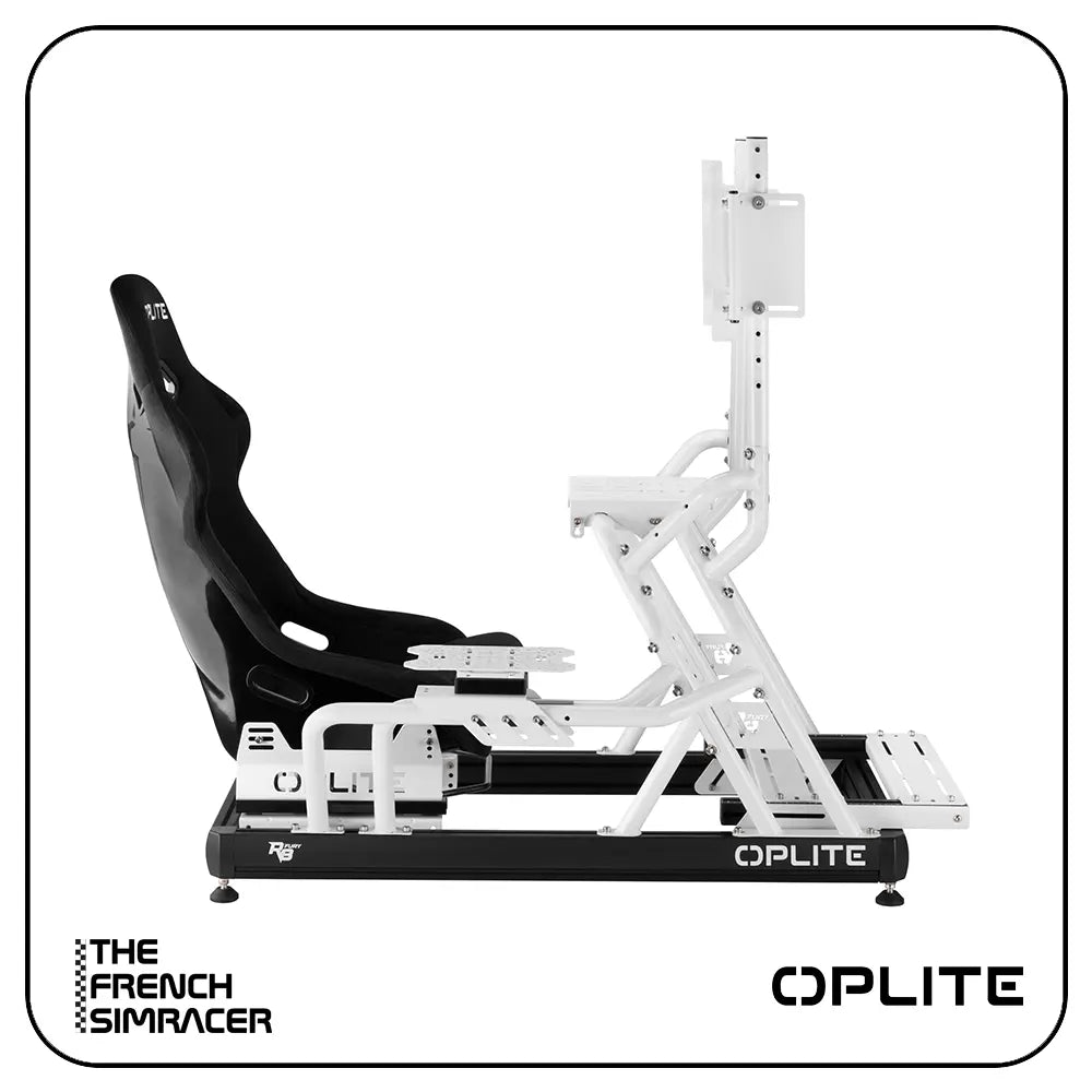Oplite R8 Single Monitor Mount – White - The French Simracer
