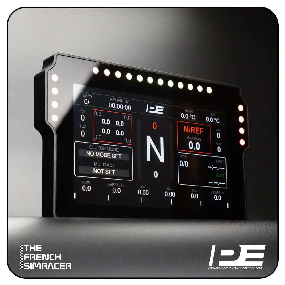 Pokornyi Engineering PDU7 Dash – 6.8" SimHub Dashboard Display for Sim Racing - The French Simracer