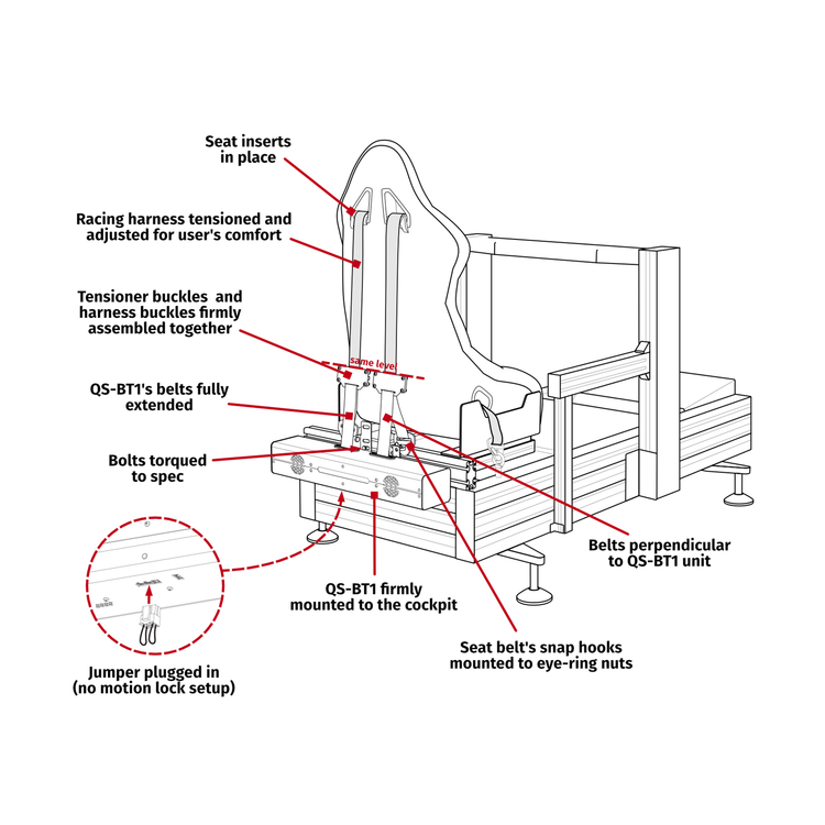 Qubic System QS-BT1 – Système de Ceinture Dynamique - The French Simracer