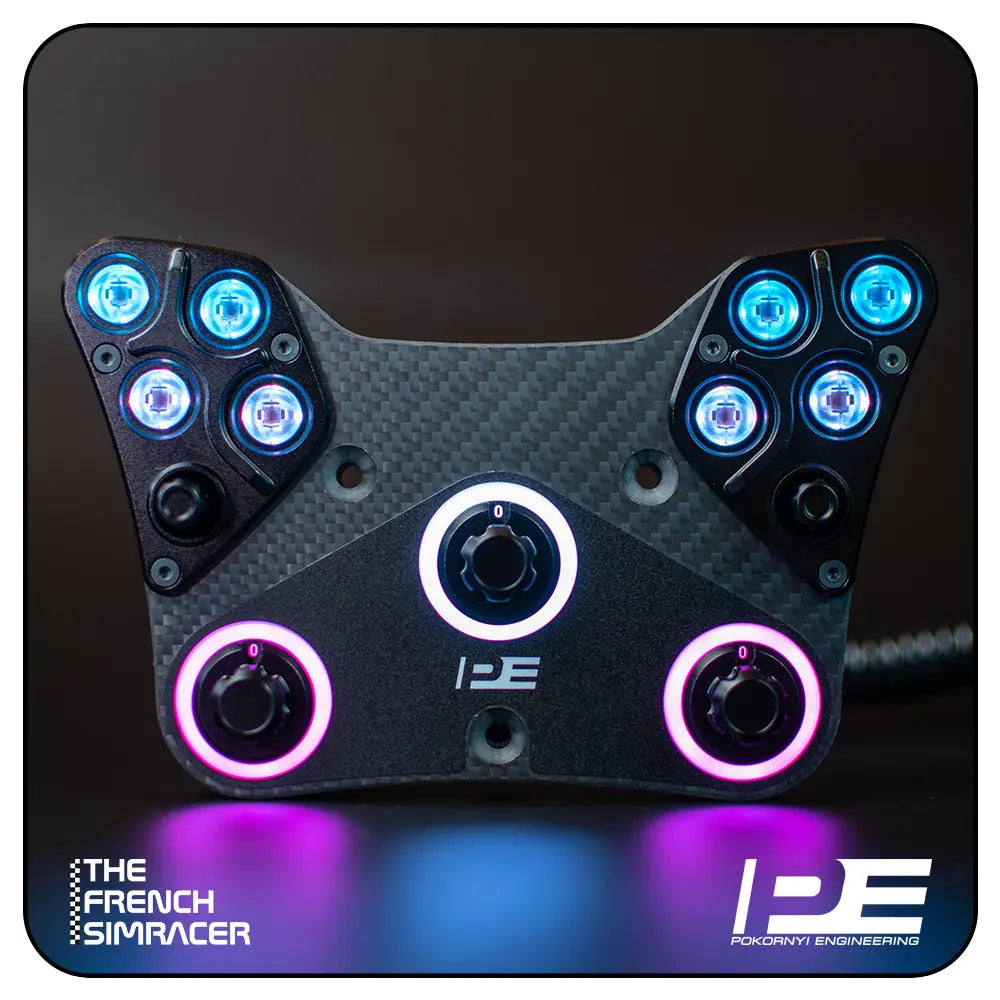 Rally Button Plate - Pokornyi Engineering - The French Simracer