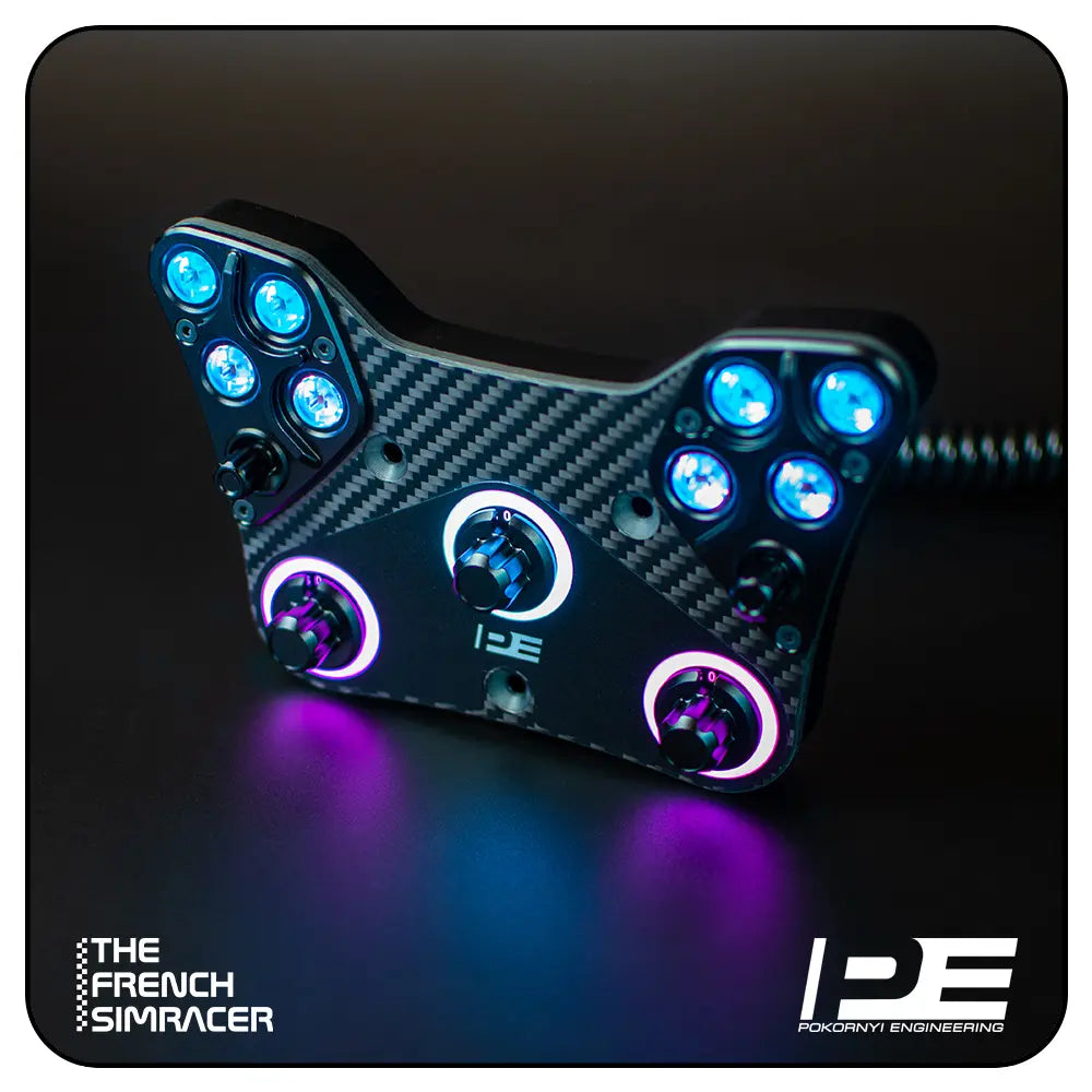 Rally Button Plate - Pokornyi Engineering - The French Simracer