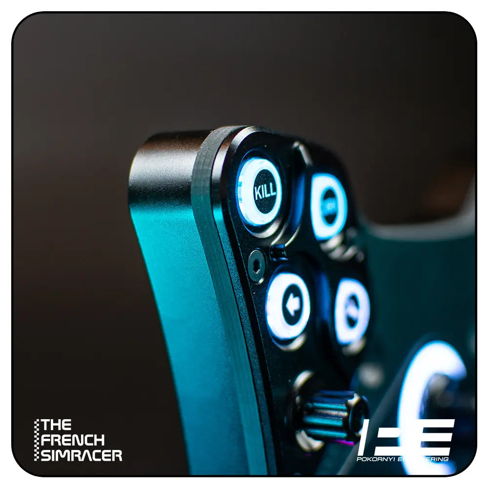 Rally Button Plate - Pokornyi Engineering - The French Simracer