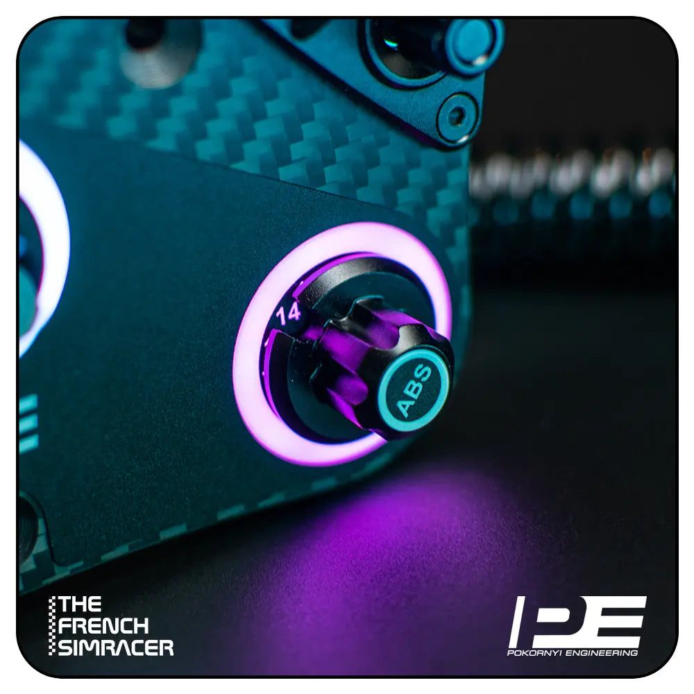 Rally Button Plate - Pokornyi Engineering - The French Simracer