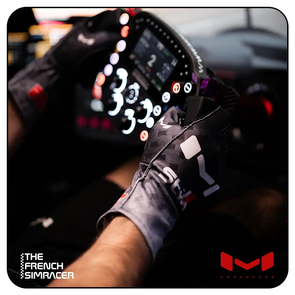 Raw Carbon Gloves by Moradness - The French Simracer