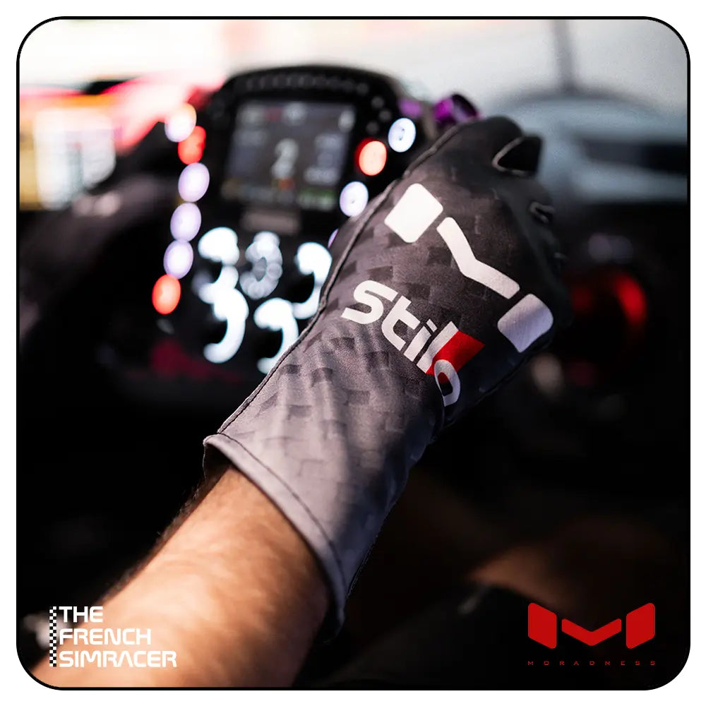Raw Carbon Gloves by Moradness - The French Simracer
