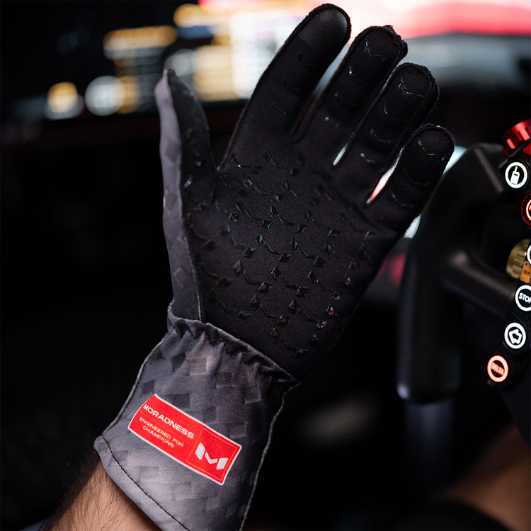 Gants Raw Carbon par Moradness - The French Simracer