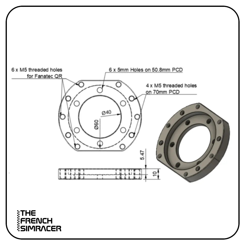 SRM - Fanatec QR Adapter SRM