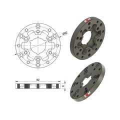 SRM - QR Adapter V2 pour Fanatec QR1 et QR2 - The French Simracer