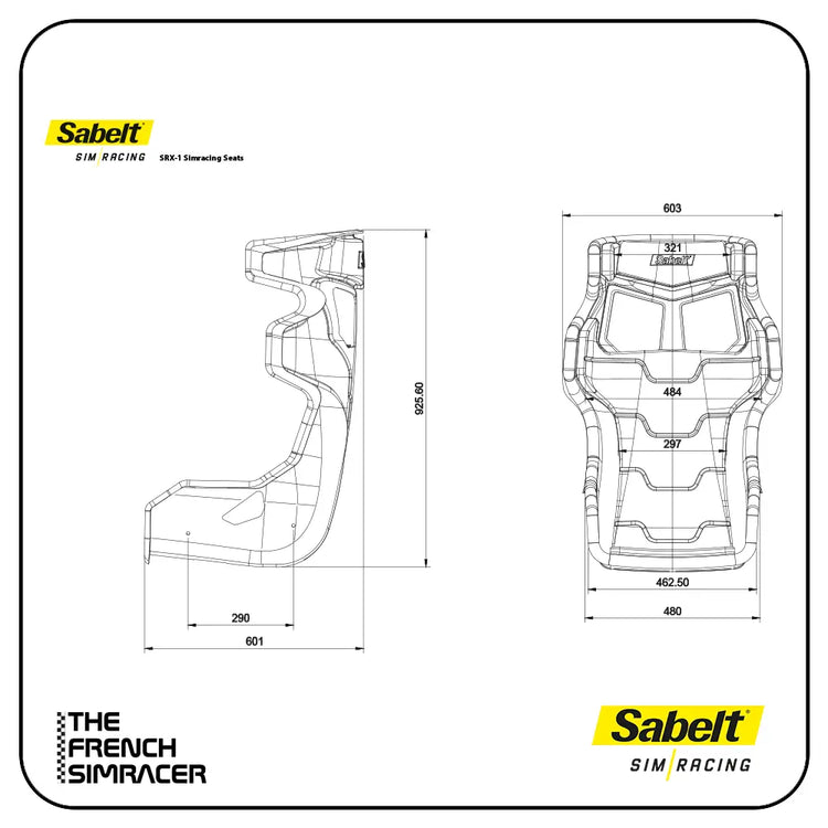 Sabelt SRX-1 Royal Black – Siège Sim Racing Premium (X Series) - The French Simracer