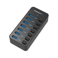 Sabrent 7-Port USB 3.0 Hub with Individual Power Switches (HB-BUP7) - The French Simracer