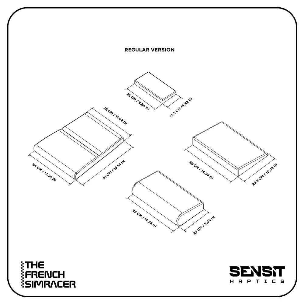 Sensit Haptics MTC-P Extreme 2 - Seat Haptics Insert - The French Simracer
